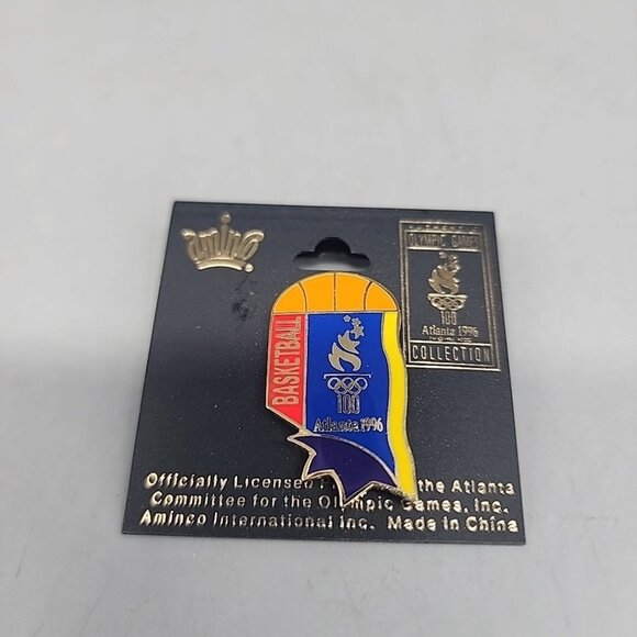 NIP 1996 Atlanta Olympic Pin Basketball Ball Set - Picture 1 of 2